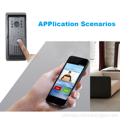 AlyBell wifi smart doorbell with motion detection and HD camera